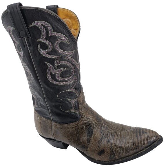 Nocona Other - Vintage Nocona Mens Size 12D Lizard Teju Exotic Leather Cowboy Western Boots USA